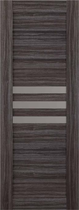 DOME VETRO GRAY OAK SLAB BELLDINNI MODERN INTERIOR DOOR - 1