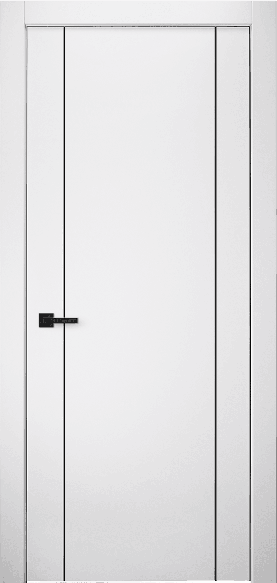 SMART PRO 2U BLACK POLAR WHITE SWING DOORS BELLDINNI MODERN INTERIOR DOOR - 1