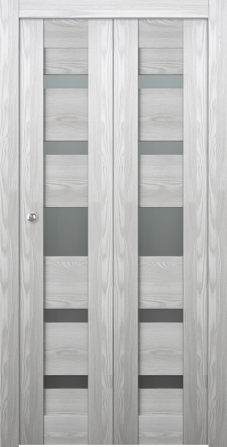 AVON 07-05 VETRO RIBEIRA ASH BI-FOLD BELLDINNI MODERN INTERIOR DOOR - 1