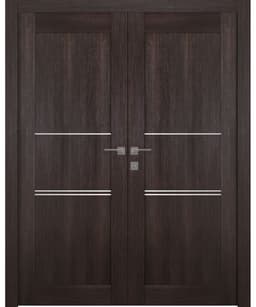 AVON 07 3H VERALINGA OAK DOUBLE BELLDINNI MODERN INTERIOR DOOR - 1
