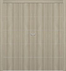 OPTIMA 4H SHAMBOR DOUBLE BI-FOLD BELLDINNI MODERN INTERIOR DOOR - 1