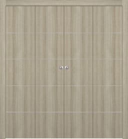 OPTIMA 4H SHAMBOR DOUBLE BI-FOLD BELLDINNI MODERN INTERIOR DOOR - 1