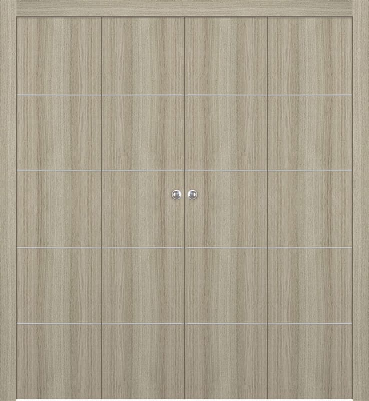 OPTIMA 4H SHAMBOR DOUBLE BI-FOLD BELLDINNI MODERN INTERIOR DOOR - 1