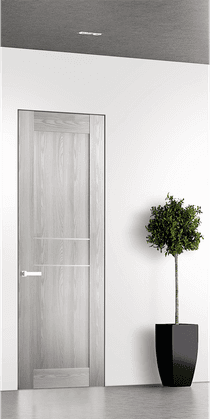 AVON 07 2HN RIBEIRA ASH DOUBLE INVISIBLE METAL FRAME BELLDINNI MODERN INTERIOR DOOR - 1