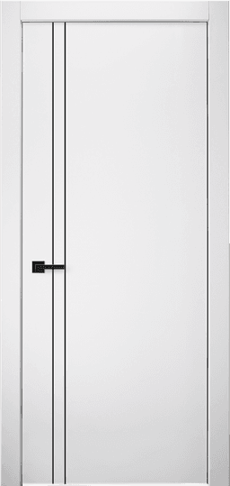 PALLADIO 2V BLACK BIANCO NOBLE SWING DOORS BELLDINNI MODERN INTERIOR DOOR - 1