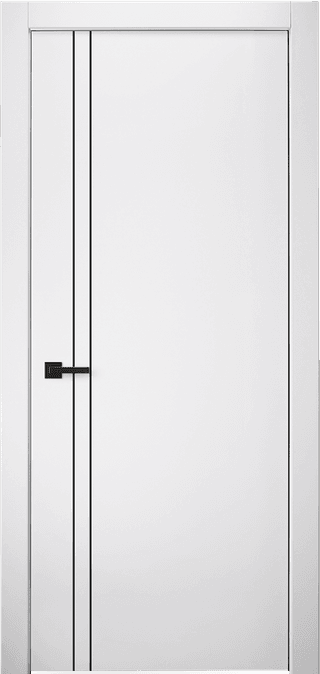 PALLADIO 2V BLACK BIANCO NOBLE SWING DOORS BELLDINNI MODERN INTERIOR DOOR