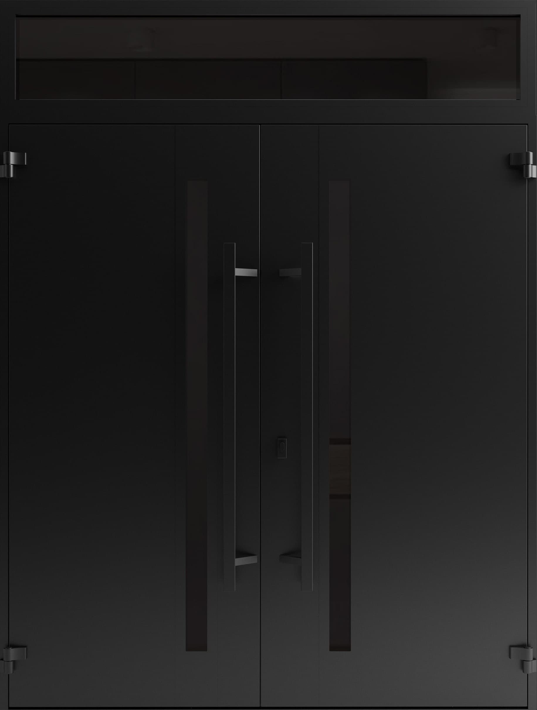Double metal-aluminum modern exterior door Ronex 1033 8ft - 7