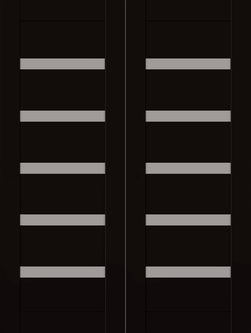 LEORA VETRO BLACK MATTE DOUBLE BI-FOLD BELLDINNI MODERN INTERIOR DOOR - 2