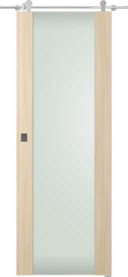 AVON 202 VETRO LOIRE ASH DOUBLE BARN DOORS BELLDINNI MODERN INTERIOR DOOR - 1