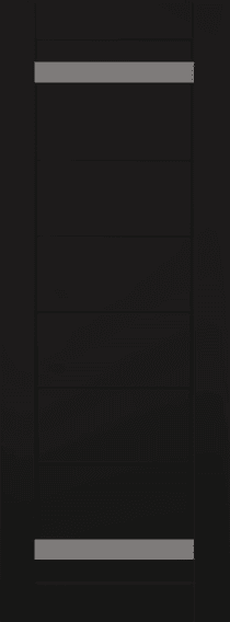 PERLA VETRO BLACK MATTE SLAB BELLDINNI MODERN INTERIOR DOOR - 1