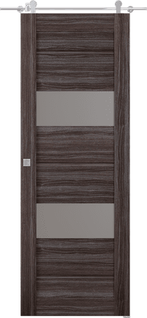 VITA VETRO GRAY OAK BARN BELLDINNI MODERN INTERIOR DOOR - 1