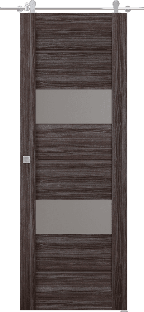 VITA VETRO GRAY OAK BARN BELLDINNI MODERN INTERIOR DOOR - 1