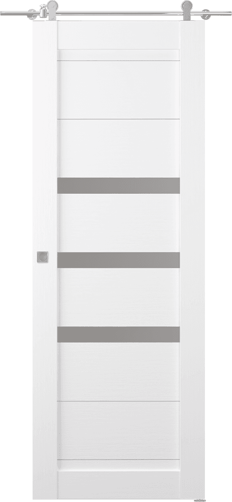 DORA VETRO BIANCO NOBLE BARN BELLDINNI MODERN INTERIOR DOOR - 1