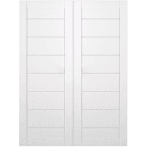 ERMI SNOW WHITE BYPASS BELLDINNI MODERN INTERIOR DOOR - 2