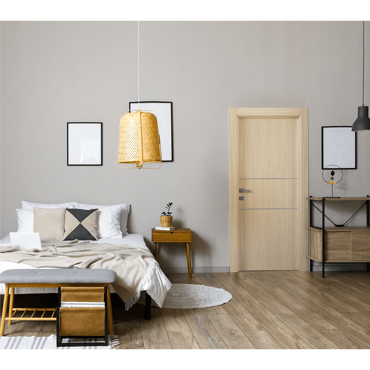 OPTIMA 2H LOIRE ASH MAGIC DOORS BELLDINNI MODERN INTERIOR DOOR - 2