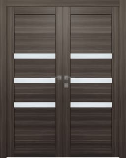 DORA VETRO GRAY OAK CLOSET BELLDINNI MODERN INTERIOR DOOR - 1