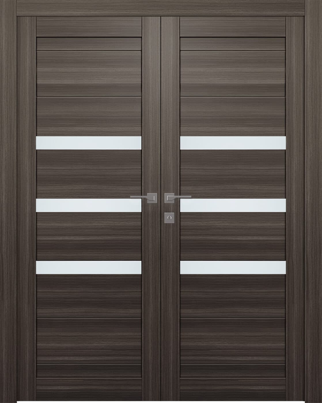 DORA VETRO GRAY OAK CLOSET BELLDINNI MODERN INTERIOR DOOR - 1