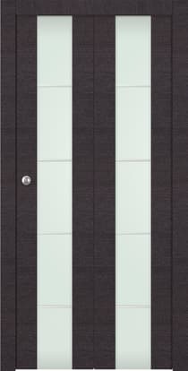 AVANTI 202 4H VETRO BLACK APRICOT BI-FOLD BELLDINNI MODERN INTERIOR DOOR - 1