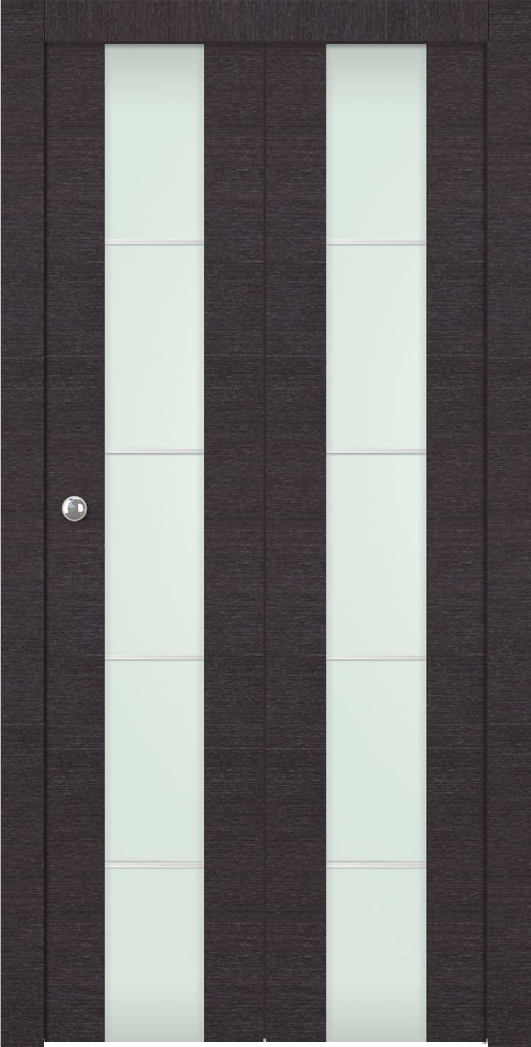 AVANTI 202 4H VETRO BLACK APRICOT BI-FOLD BELLDINNI MODERN INTERIOR DOOR - 1