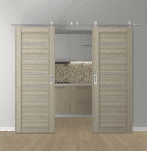 ALBA SHAMBOR DOUBLE BARN BELLDINNI MODERN INTERIOR DOOR - 1