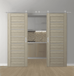 ALBA SHAMBOR DOUBLE BARN BELLDINNI MODERN INTERIOR DOOR - 1