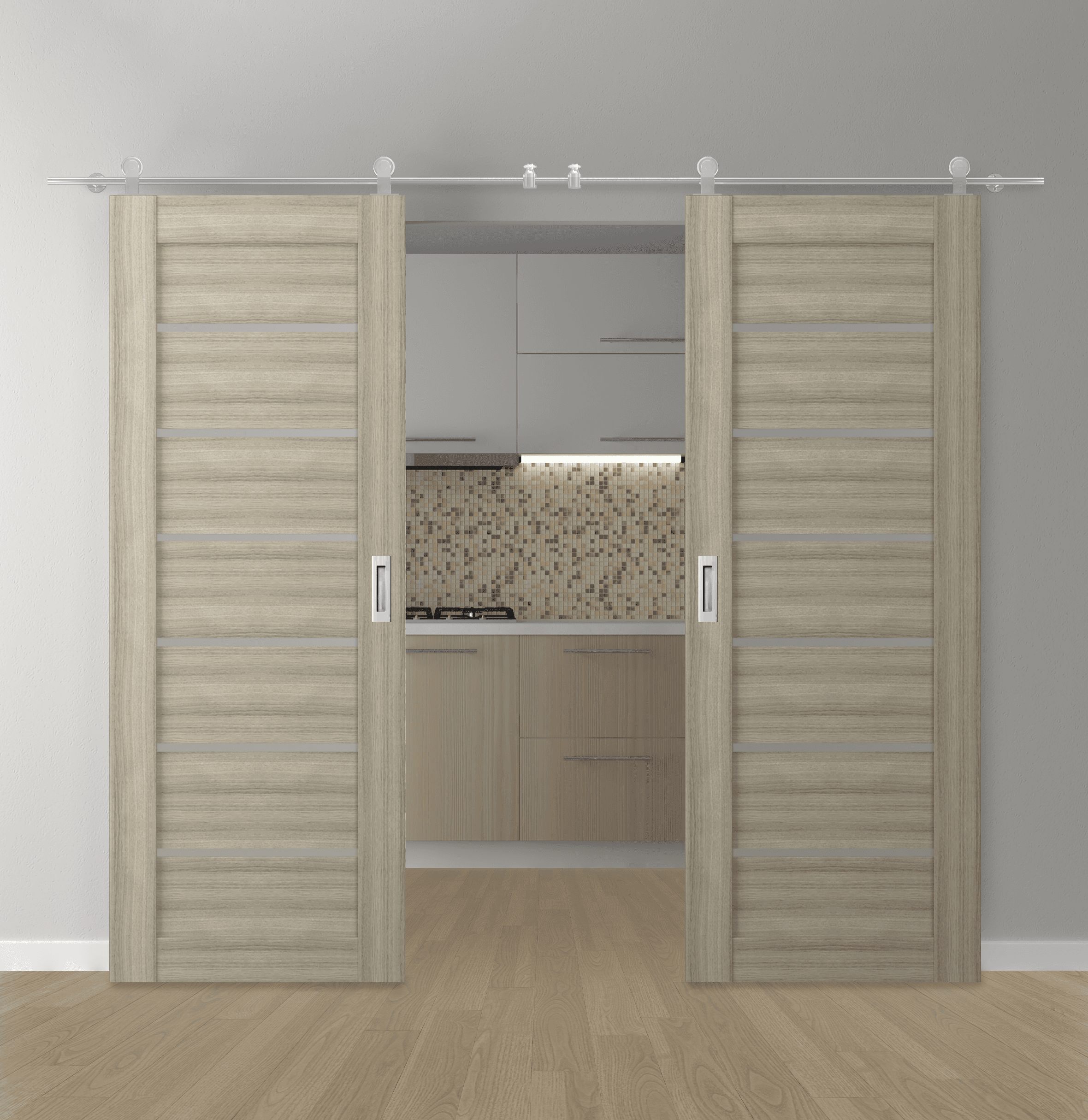 ALBA SHAMBOR DOUBLE BARN BELLDINNI MODERN INTERIOR DOOR - 1