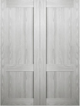 AVON 07 R RIBEIRA ASH DOUBLE BARN BELLDINNI MODERN INTERIOR DOOR - 2