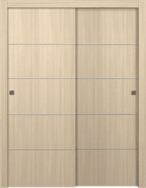 OPTIMA 4H LOIRE ASH BYPASS DOORS BELLDINNI MODERN INTERIOR DOOR - 1