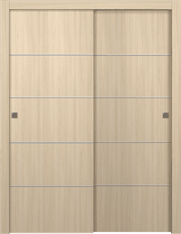 OPTIMA 4H LOIRE ASH BYPASS DOORS BELLDINNI MODERN INTERIOR DOOR - 1