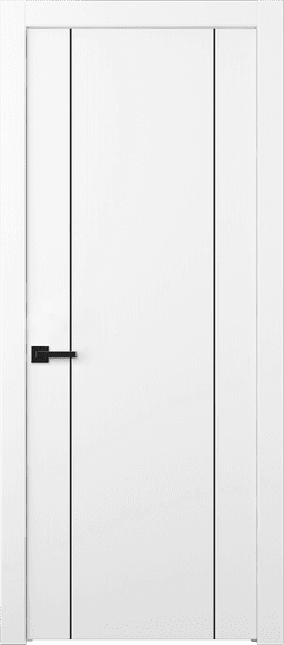 PALLADIO 2U BLACK BIANCO NOBLE SWING DOORS BELLDINNI MODERN INTERIOR DOOR - 1