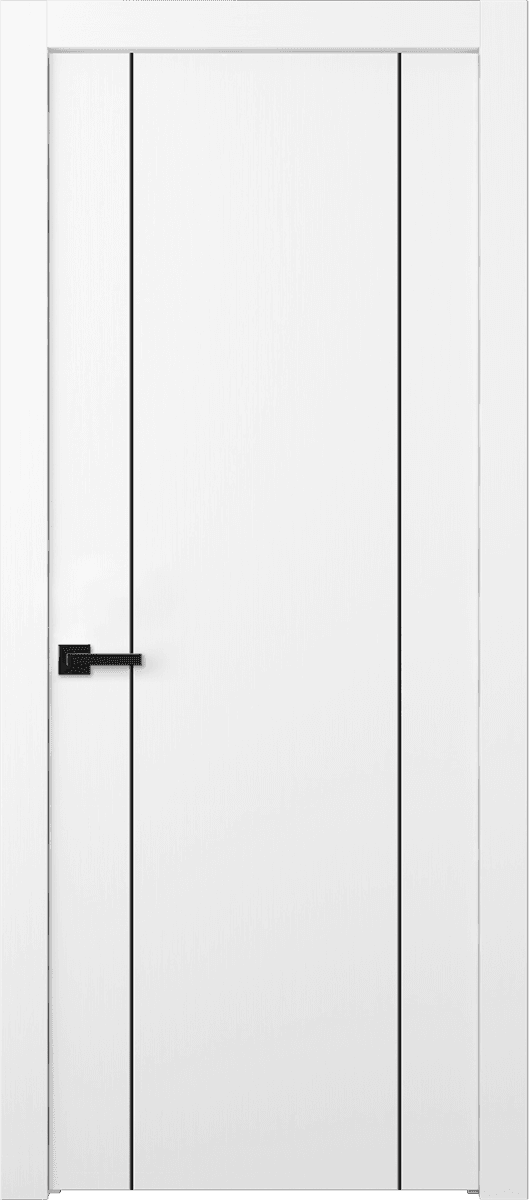 PALLADIO 2U BLACK BIANCO NOBLE SWING DOORS BELLDINNI MODERN INTERIOR DOOR - 1
