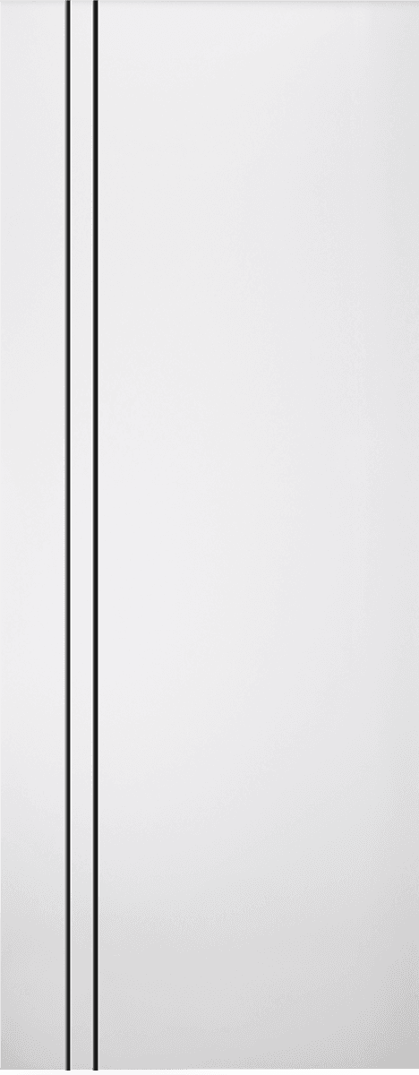 PALLADIO 2V BLACK BIANCO NOBLE SLAB DOORS BELLDINNI MODERN INTERIOR DOOR - 1