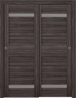 IMMA VETRO GRAY OAK BYPASS BELLDINNI MODERN INTERIOR DOOR - 6