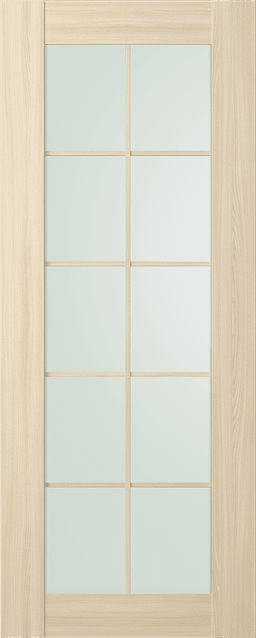 AVON 10 LITE VETRO LOIRE ASH SLAB BELLDINNI MODERN INTERIOR DOOR - 1