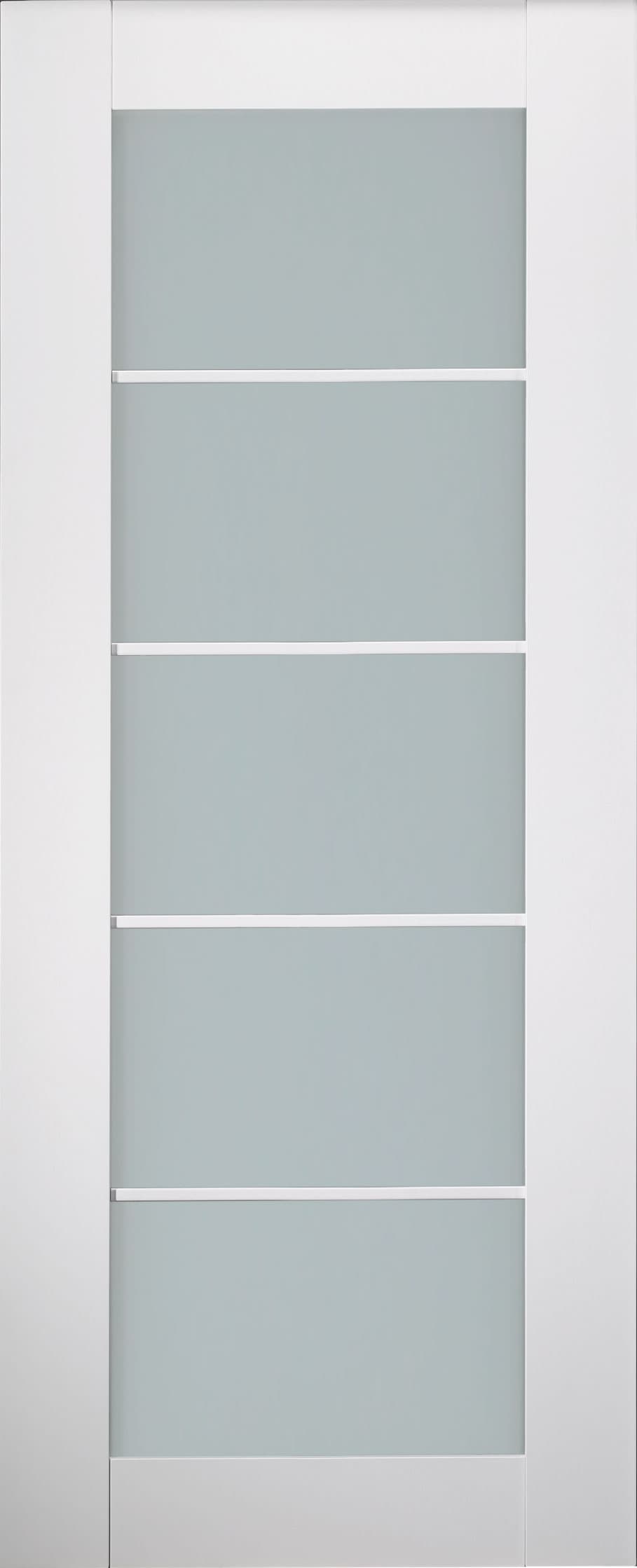 SMART PRO 5 LITE VETRO POLAR WHITE SLAB BELLDINNI MODERN INTERIOR DOOR - 1