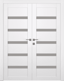 LEORA VETRO SNOW WHITE CLOSET BELLDINNI MODERN INTERIOR DOOR - 1