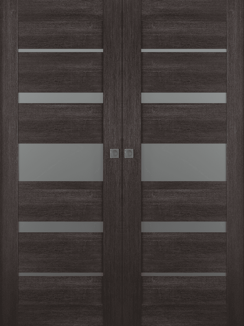 AVON 07-03 VETRO VERALINGA OAK DOUBLE MAGIC BELLDINNI MODERN INTERIOR DOOR - 1