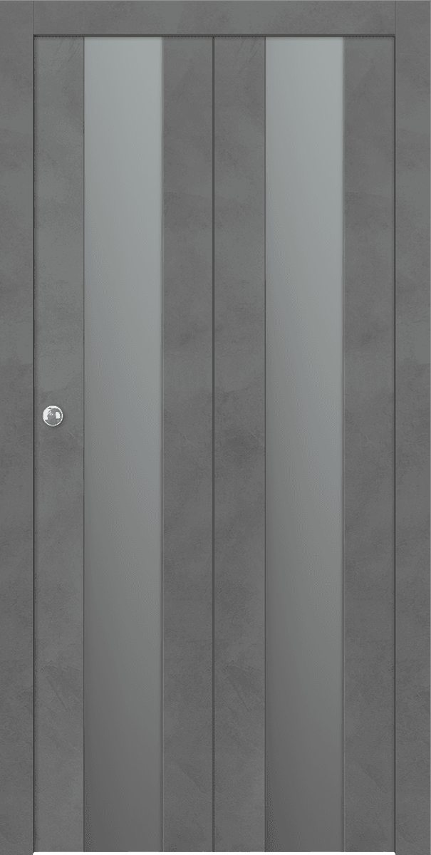 AVON 202 VETRO DARK URBAN BI-FOLD BELLDINNI MODERN INTERIOR DOOR - 1