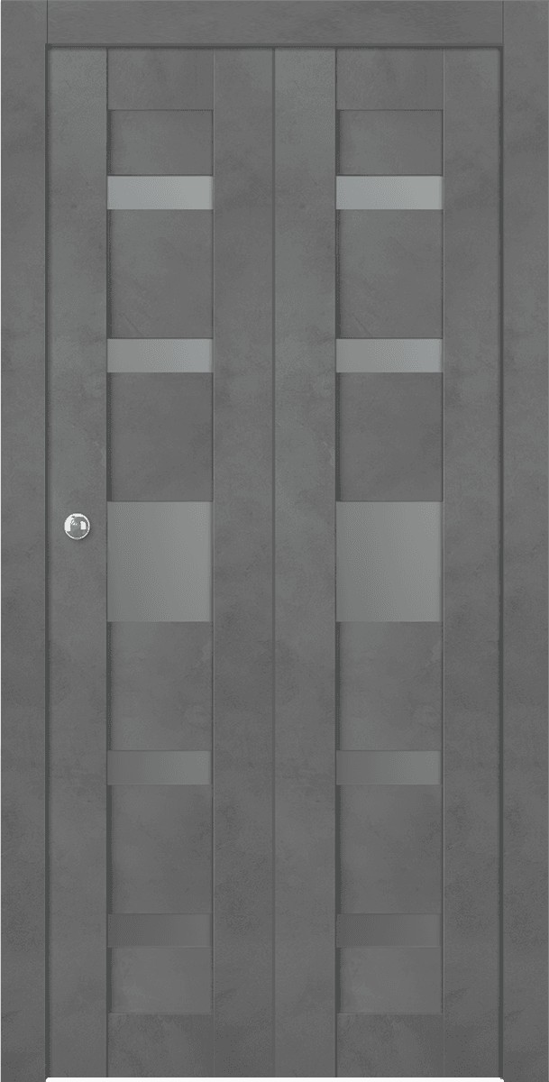 AVON 07-05 VETRO DARK URBAN BI-FOLD BELLDINNI MODERN INTERIOR DOOR - 1