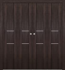 AVON 01 2H GOLD VERALINGA OAK DOUBLE BI-FOLD BELLDINNI MODERN INTERIOR DOOR - 1