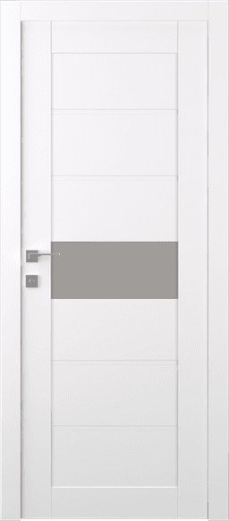 EDNA VETRO SNOW WHITE SWING BELLDINNI MODERN INTERIOR DOOR - 1