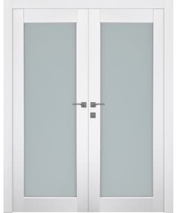 SMART PRO 207 VETRO POLAR WHITE CLOSET BELLDINNI MODERN INTERIOR DOOR - 1