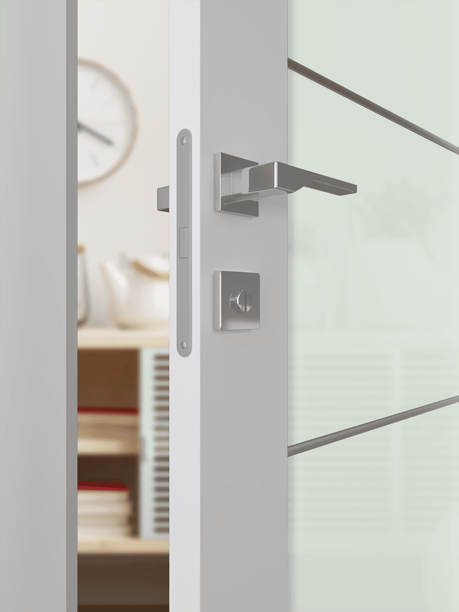 SMART PRO H3G 4H VETRO POLAR WHITE SWING BELLDINNI MODERN INTERIOR DOOR - 4