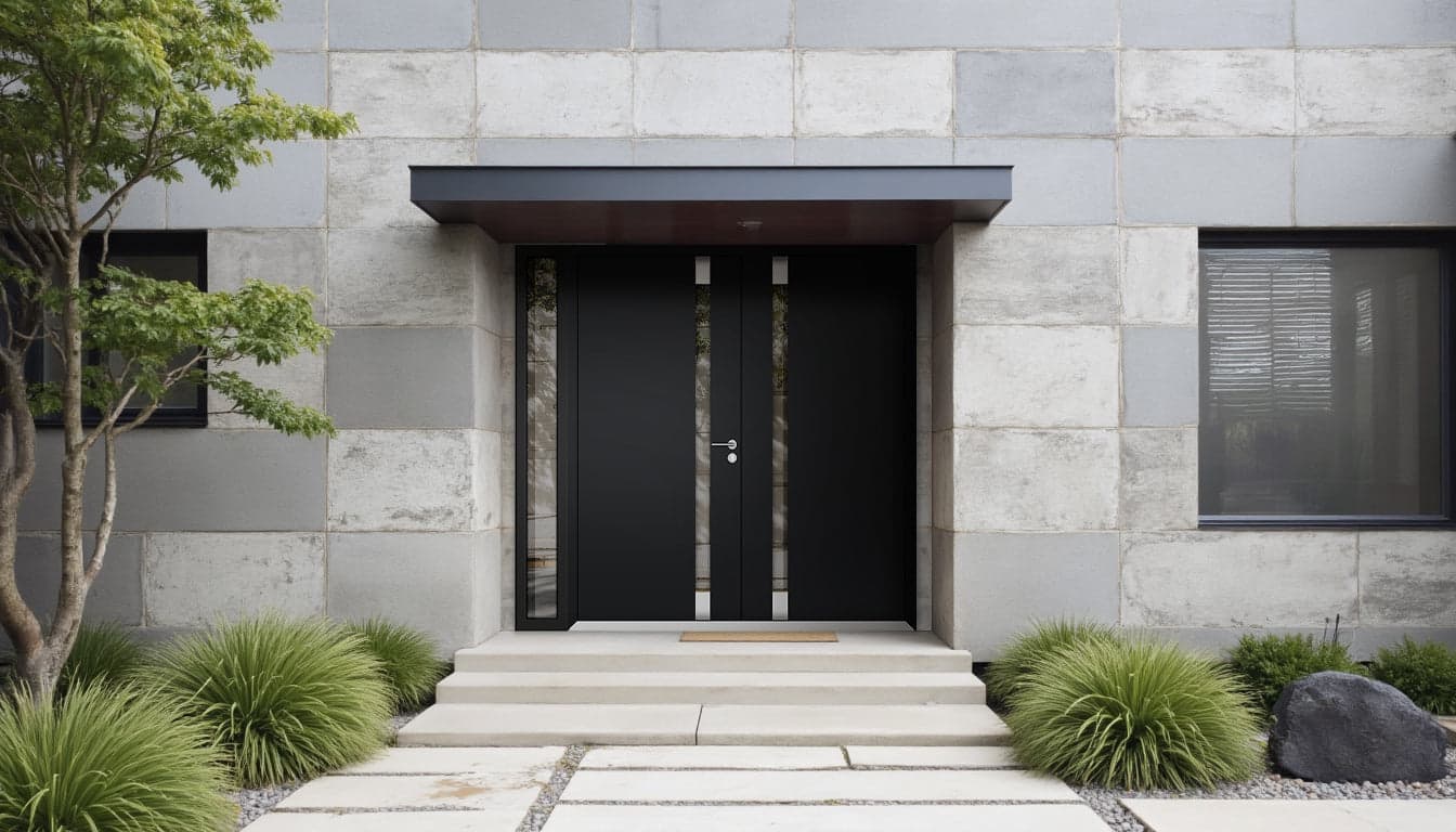 Double metal-aluminum modern exterior door Cynex 6777 A - 8