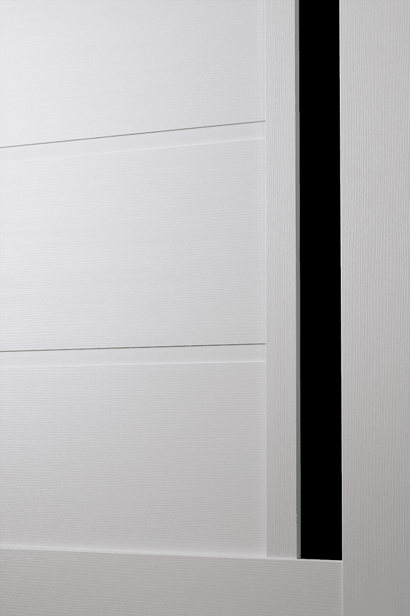 ESTA BLACK VETRO BIANCO NOBLE BI-FOLD BELLDINNI MODERN INTERIOR DOOR - 3