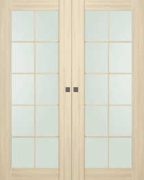 AVON 10 LITE VETRO LOIRE ASH DOUBLE MAGIC DOORS BELLDINNI MODERN INTERIOR DOOR - 1