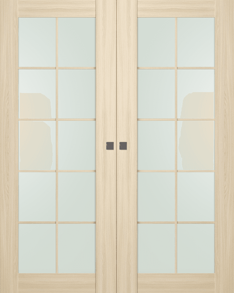 AVON 10 LITE VETRO LOIRE ASH DOUBLE MAGIC DOORS BELLDINNI MODERN INTERIOR DOOR - 1