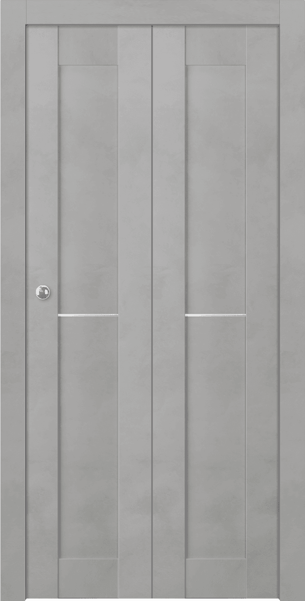 AVON 07 1H LIGHT URBAN DOUBLE BI-FOLD BELLDINNI MODERN INTERIOR DOOR - 1