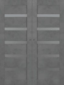 AVON 07-04 VETRO DARK URBAN DOUBLE MAGIC BELLDINNI MODERN INTERIOR DOOR - 1