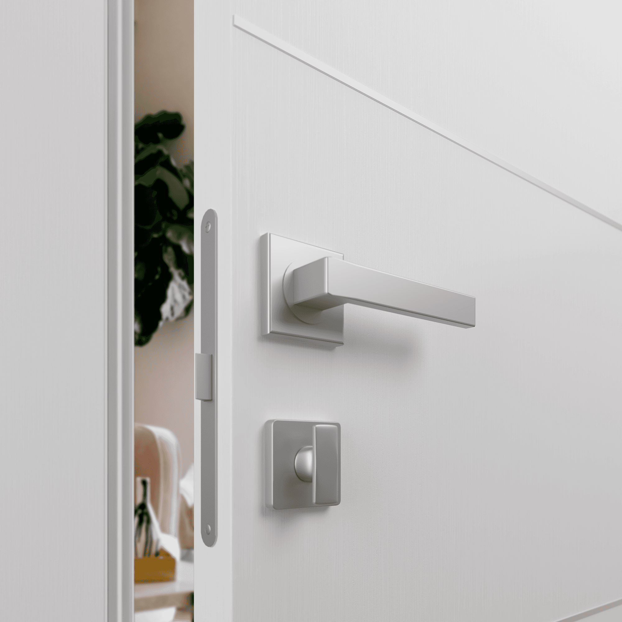 EDNA VETRO BIANCO NOBLE BARN BELLDINNI MODERN INTERIOR DOOR - 2